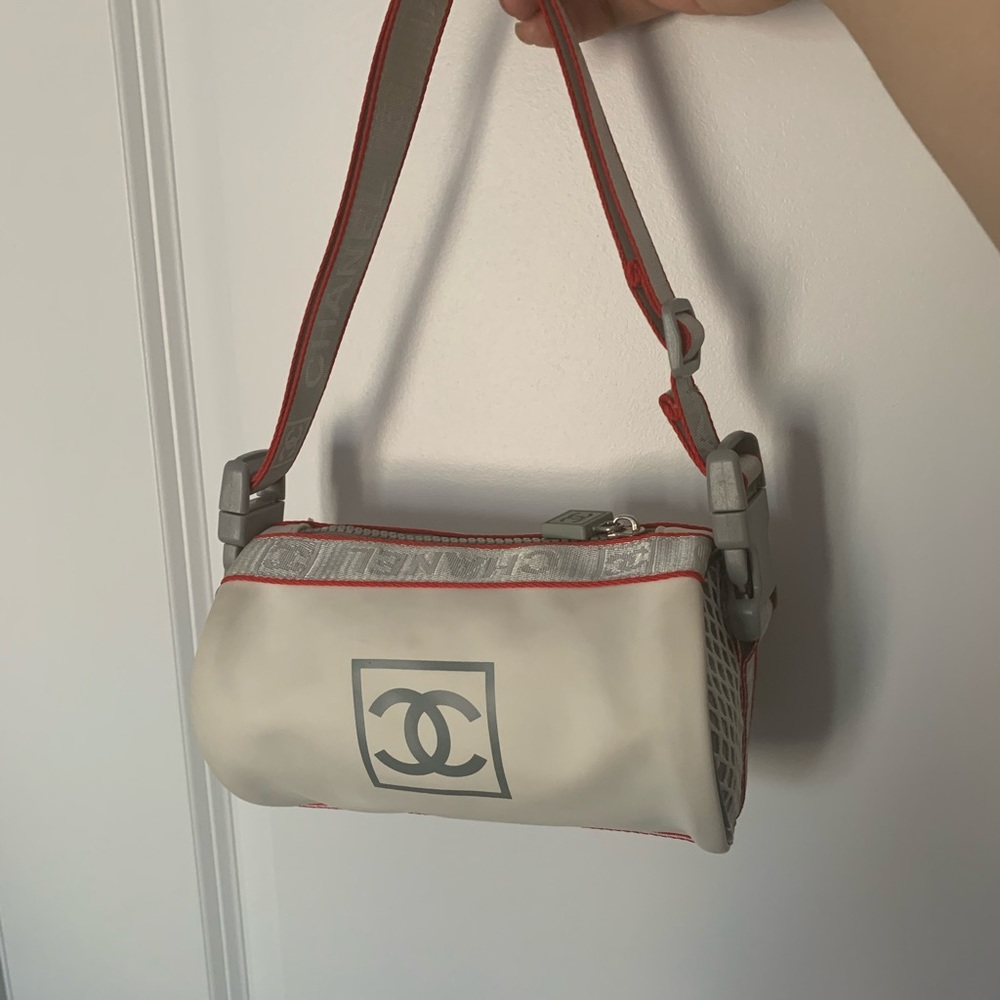 2002 Chanel vintage sport line shoulder/hand bag